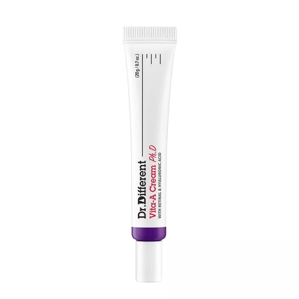 DR.DIFFERENT VITA A CREAM PH.D / KEM DƯỠNG CHỐNG LÃO HÓA, CẢI THIỆN NẾP NHĂN, GIẢM CHẠY XỆ (RETINAL 0.12%)