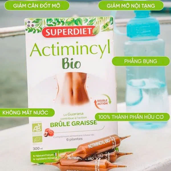 SUPERDIET ACTIMINCYL BIO / UỐNG HỖ TRỢ THẢI ĐỘC, ĐỐT MỠ HỮU CƠ 