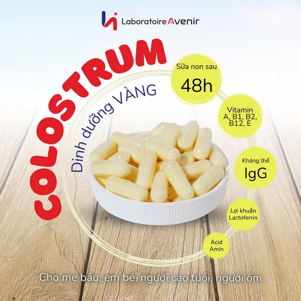 ( DATE 4/2027 ) LABORATOIRE AVENIR HIGH COLOSTRUM / VIÊN UỐNG SỮA NON PHÁP 