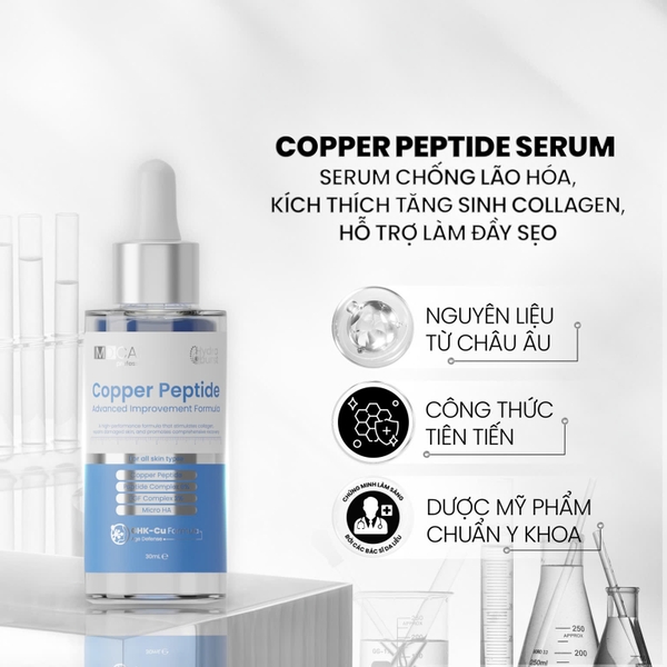 MDCARE COPPER PEPTIDE SERUM ADVANCED IMPROVEMENT FORMULA / SERUM CHỐNG LÃO HOÁ, KÍCH THÍCH TĂNG SINH COLLAGEN - LÀM ĐẦY SẸO 