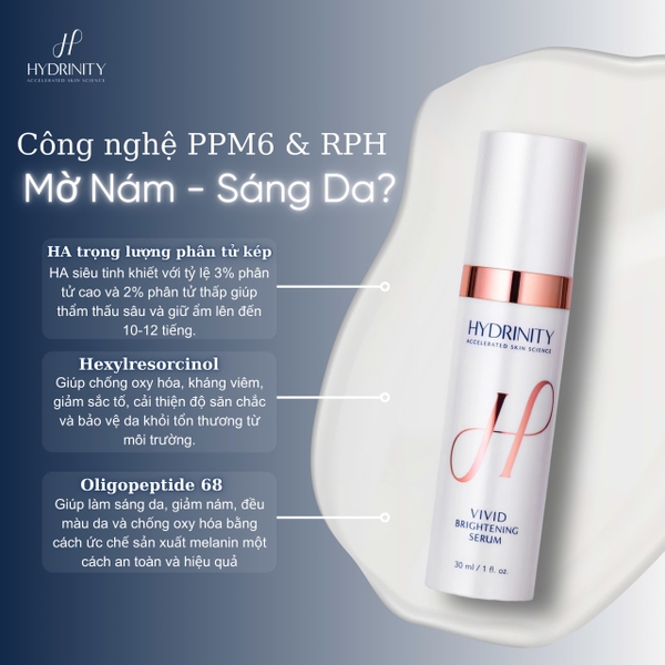 HYDRINITY VIVID BRIGHTENING SERUM / SERUM LÀM SÁNG DA & MỜ NÁM SAU TREATMENT 