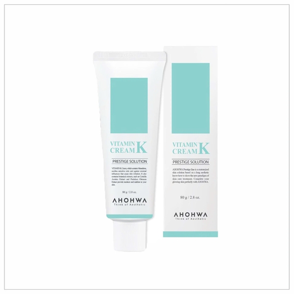AHOHWA VITAMIN K CREAM / KEM TRỊ MỎNG ĐỎ, GIÃN MAO MẠCH, DA NHIỄM CORTICOID 