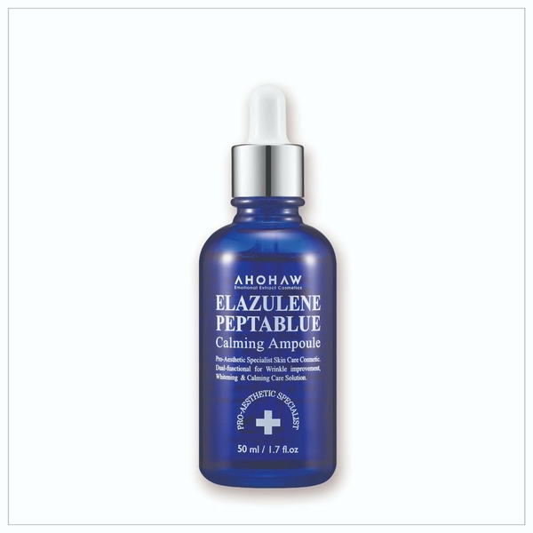 AHOHWA ELAZULENE PEPTABLUE CALMING AMPOULE / TINH CHẤT PHỤC HỒI, TRẺ HOÁ TẾ BÀO SINH HỌC 