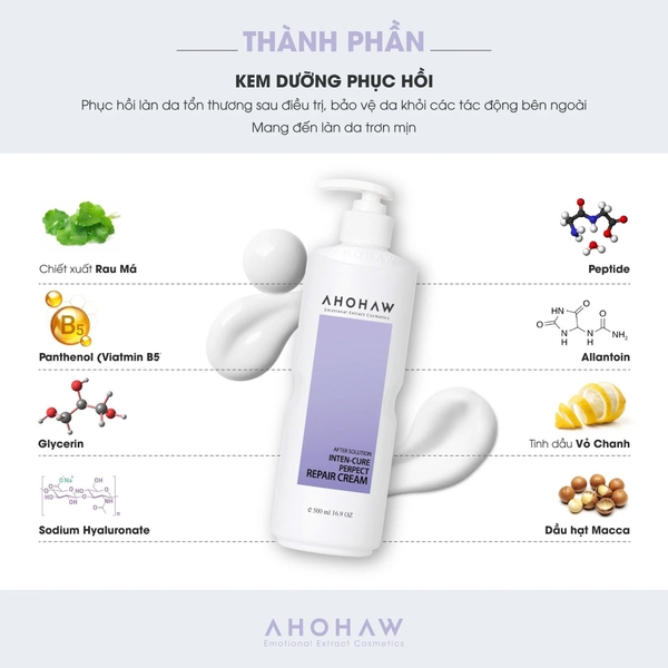 AHOHWA PERFECT REPAIR CREAM / KEM YẾU TỐ TĂNG TRƯỞNG PHỤC HỒI DA 
