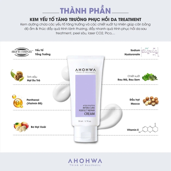 AHOHWA PERFECT REPAIR CREAM / KEM YẾU TỐ TĂNG TRƯỞNG PHỤC HỒI DA 