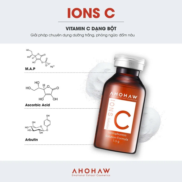 AHOHAW IONS C SOLUTION / BỘT VITAMIN C NGUYÊN CHẤT M.A.P 