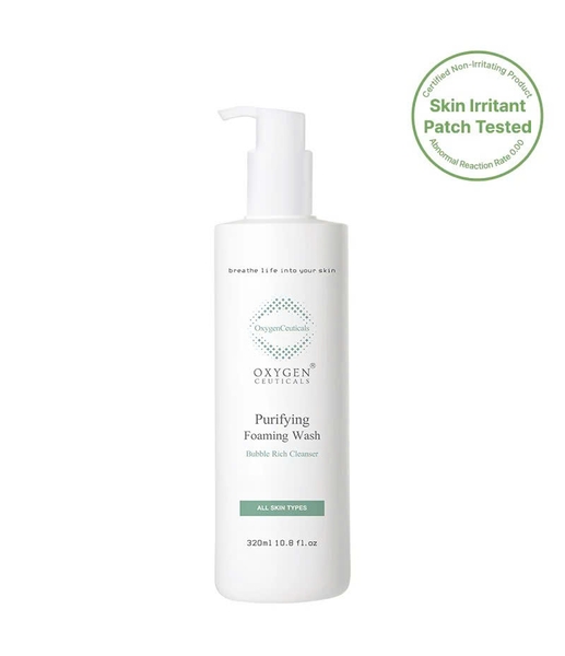 OXYGENCEUTICALS PURIFYING FOAMING WASH: Sữa Rửa Mặt Dịu Nhẹ, Thanh Lọc & Cân Bằng Cho Mọi Làn Da