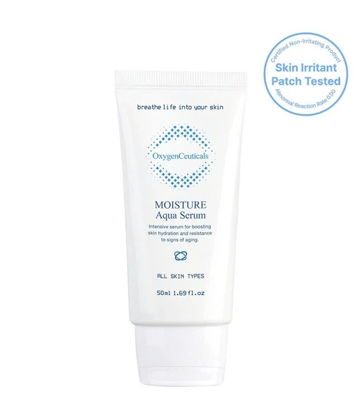 OXYGENCEUTICALS MOISTURE AQUA SERUM: Tinh Chất Cấp Ẩm Chuyên Sâu, Phục Hồi Sức Sống Cho Làn Da Khô & Thiếu Nước