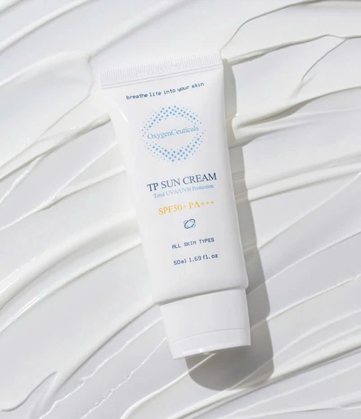 OXYGENCEUTICALS TP SUN CREAM: Kem Chống Nắng Phổ Rộng Bảo Vệ Toàn Diện & Dưỡng Ẩm Cho Làn Da Sáng Khỏe