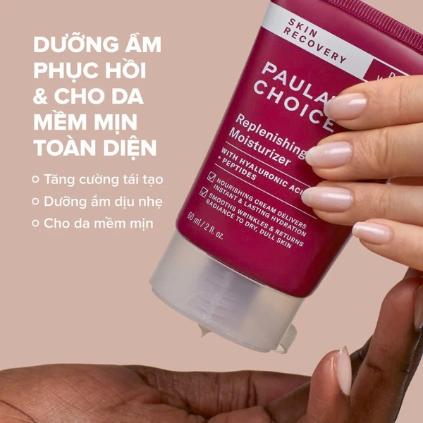 Paula's Choice Skin Recovery Replenishing Moisturizer: Kem Dưỡng Ẩm Phục Hồi Chuyên Biệt Cho Làn Da Khô & Nhạy Cảm