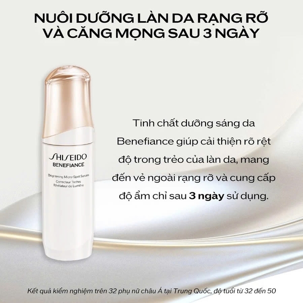 SHISEIDO BRIGHTENING MICRO-SPOT SERUM: Tinh Chất Làm Sáng Da, Mờ Đốm Nâu & Cải Thiện Tông Màu Da