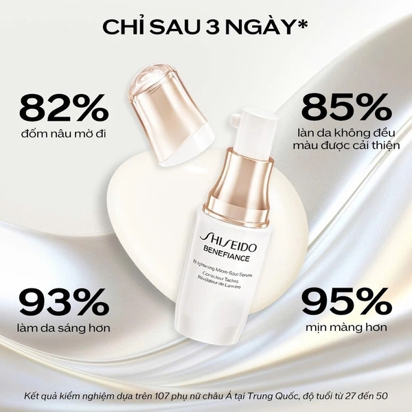 SHISEIDO BRIGHTENING MICRO-SPOT SERUM: Tinh Chất Làm Sáng Da, Mờ Đốm Nâu & Cải Thiện Tông Màu Da