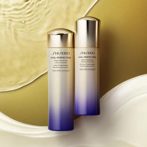 SHISEIDO VITAL PERFECTION BRIGHT REVITALIZING LOTION ENRICHED: Nước Dưỡng Da Phục Hồi & Tái Tạo Vẻ Đẹp Rạng Rỡ