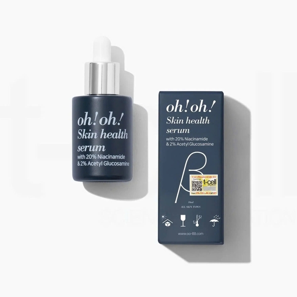 OH!OH! SKIN HEALTH SERUM (with 20% Niacinamide & 2% Acetyl Glucosamine) : Tinh Chất Kiểm Soát Bã Nhờn & Dưỡng Sáng, Mờ Thâm Mạnh Mẽ