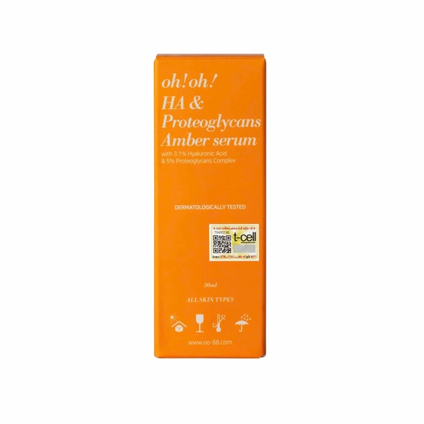 OH!OH! HA & PROTEOGLYCANS AMBER SERUM: Tinh Chất Cấp Ẩm Đa Tầng, Phục Hồi & Trẻ Hóa Làn Da