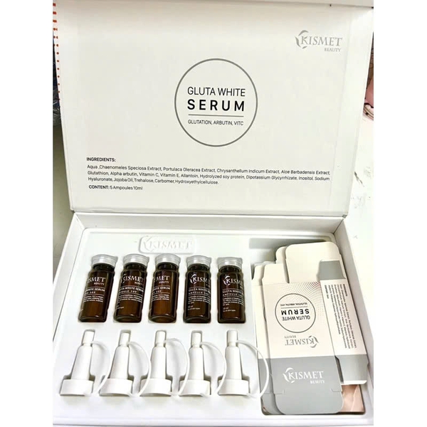 KISMET GLUTA WHITE: Tinh Chất Ức Chế Sắc Tố Melanin – Làm Sáng & Đều Màu Da