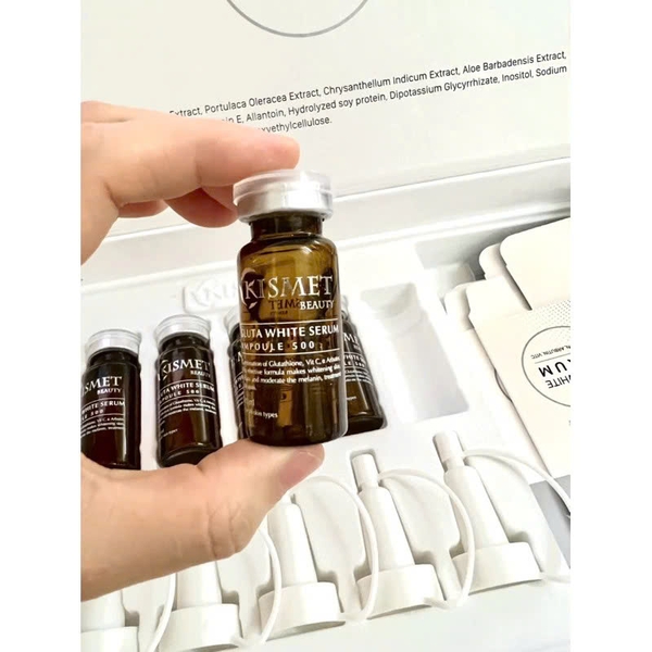 KISMET GLUTA WHITE: Tinh Chất Ức Chế Sắc Tố Melanin – Làm Sáng & Đều Màu Da