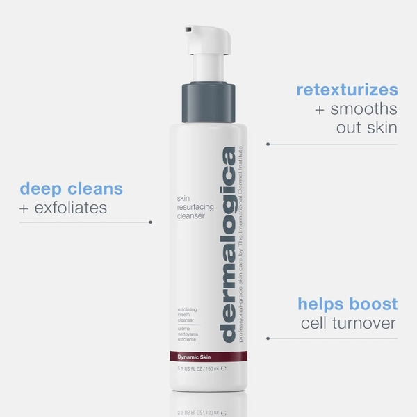 DERMALOGICA SKIN RESURFACING CLEANSER: Sữa Rửa Mặt Tái Tạo Bề Mặt Da - Cho Làn Da Sáng Mịn & Trẻ Trung