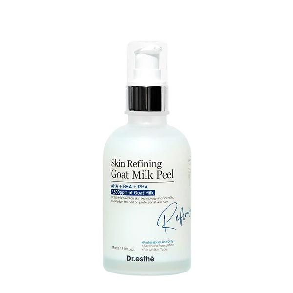 DR.ESTHE SKIN REFINING GOAT MILK PEEL: Sữa Tẩy Tế Bào Chết Dịu Nhẹ - Tái Tạo & Phục Hồi Làn Da Sáng Mịn