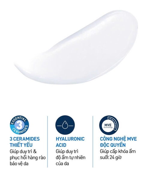 CERAVE MOISTURISING LOTION: Sữa Dưỡng Ẩm Toàn Thân – Cấp Ẩm 24h & Phục Hồi Hàng Rào Bảo Vệ Da