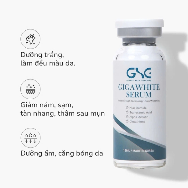 GSC GIGA WHITE SERUM: Tinh Chất Dưỡng Trắng & Giảm Nám - Cho Làn Da Sáng Khỏe Rạng Ngời