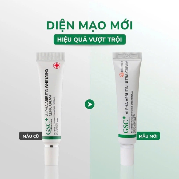 GSC ALPHA ARBUTIN ULTRA CREAM: Kem Ức Chế Nám - Dưỡng Sáng & Cải Thiện Sắc Tố Da Vượt Trội