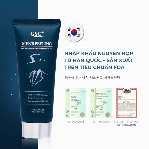 GSC MEN'S PEELING: Kem Tẩy Tế Bào Chết Sinh Học Cho Nam Giới - Sạch Sâu & Tái Tạo Làn Da