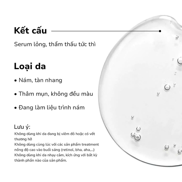 GSC MELA BRIGHT DAY SERUM: Tinh Chất Ban Ngày - Dưỡng Sáng & Ngăn Nám Tái Phát Toàn Diện