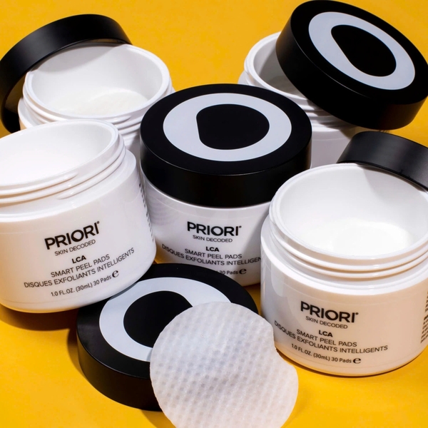 PRIORI LCA SMART PEEL PADS: Miếng Tẩy Da Chết Chuyên Nghiệp - Mờ Thâm, Giảm Mụn & Se Khít Lỗ Chân Lông