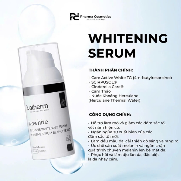 BỘ ĐÔI IVAWHITE WHITENING: Giải Pháp Đặc Trị Nám & Dưỡng Sáng Toàn Diện – Công Nghệ Tác Động Kép