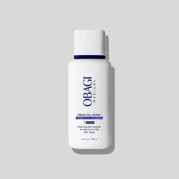 OBAGI NU-DERM FOAMING GEL: Sữa Rửa Mặt Dạng Gel Làm Sạch Sâu, Loại Bỏ Dầu Thừa & Tươi Mới Làn Da