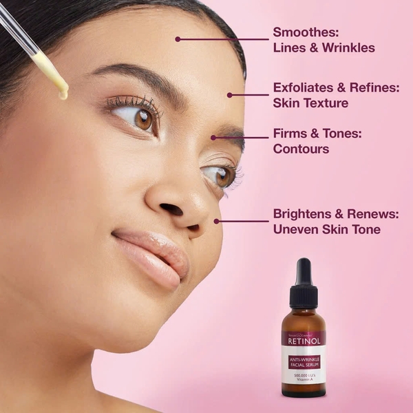Retinol Anti-Wrinkle Facial Serum: Tinh Chất Trẻ Hóa Chuyên Sâu & Xóa Mờ Nếp Nhăn Cấp Độ Cao