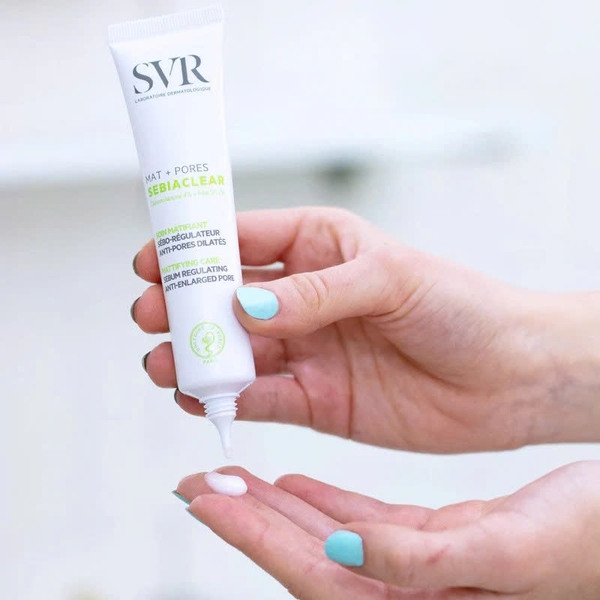 SVR Sebiaclear MAT+PORES: Kem Dưỡng Giảm Mụn, Se Khít Lỗ Chân Lông Và Kiềm Dầu 8H