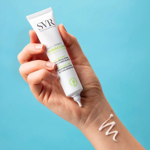 SVR Sebiaclear MAT+PORES: Kem Dưỡng Giảm Mụn, Se Khít Lỗ Chân Lông Và Kiềm Dầu 8H