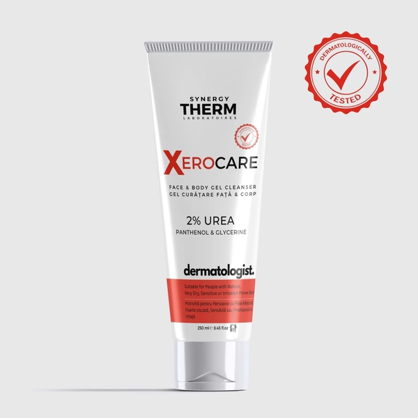 Synergy Therm Xerocare Face & Body Gel Cleanser 2% Urea: Gel Rửa Mặt Và Tắm Dịu Nhẹ Cho Da Khô, Kích Ứng