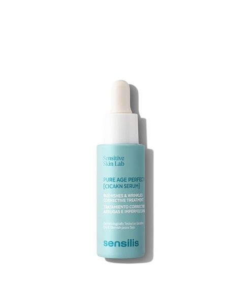 Sensilis Pure Age Perfection [Cicacne Serum]: Giải Pháp Kép Giảm Mụn Và Trẻ Hóa Cho Da Nhạy Cảm