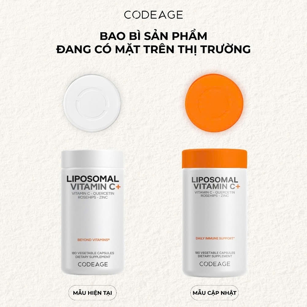 Codeage Liposomal Vitamin C+: Công Nghệ Bọc Liposome Tối Ưu Hấp Thụ & Trắng Da