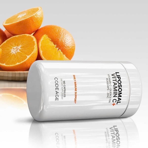 Codeage Liposomal Vitamin C+: Công Nghệ Bọc Liposome Tối Ưu Hấp Thụ & Trắng Da