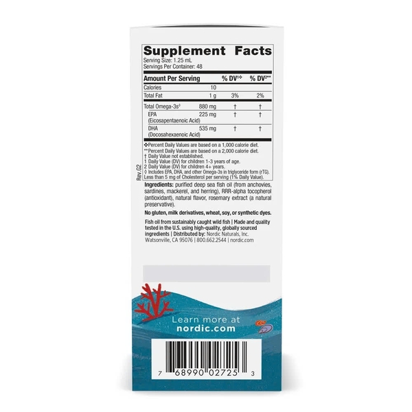Nordic Children's DHA Xtra – Omega-3 Hàm Lượng Cao Giúp Bé Thông Minh, Mắt Sáng