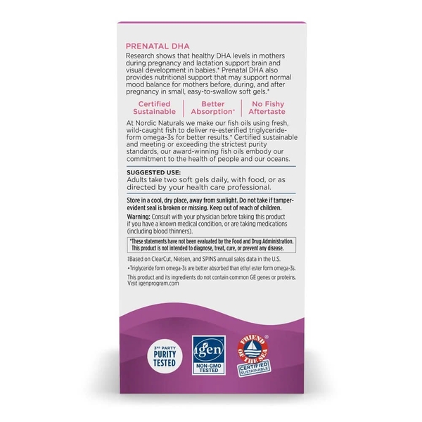 Nordic Naturals Prenatal DHA – Bí Quyết Phát Triển Trí Não Và Thị Giác Toàn Diện Cho Thai Nhi
