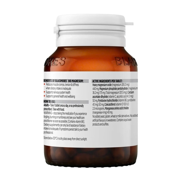 Blackmores Bio Magnesium – Giải Pháp Liều Cao Hỗ Trợ Cơ Bắp, Tim Mạch Và Xương Khớp