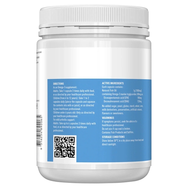 Healthy Care Fish Oil 1000mg Omega-3 (400 Viên) – Dầu Cá Giải Pháp Chăm Sóc Sức Khỏe Toàn Diện Từ Úc