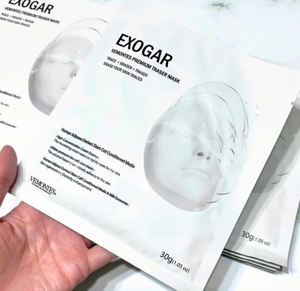 Vemontes Exogar Traser Mask – Mặt Nạ Sinh Học Exosome Hỗ Trợ Nuôi Dưỡng, Cấp Ẩm Và Dưỡng Sáng Da Chuyên Sâu