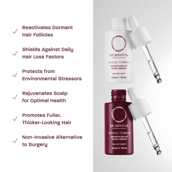 MORPHIYA Scalp Serum DualAct – Hệ Thống Tinh Chất Kép Ngày Và Đêm Giúp Cân Bằng Da Đầu, Nuôi Dưỡng Tóc Chắc Khỏe