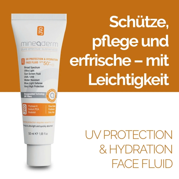 Mineaderm UV Protection & Hydration Face Fluid SPF 50+ – Sữa Chống Nắng Và Dưỡng Ẩm Cho Da