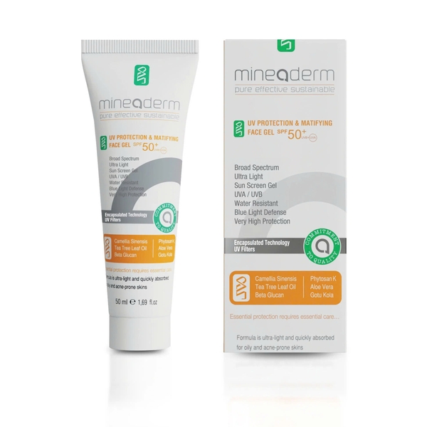 Mineaderm UV Protection & Matifying Face Gel SPF 50+ – Gel Chống Nắng Kiềm Dầu, Bảo Vệ Da Và Ngăn Ngừa Đốm Sắc Tố
