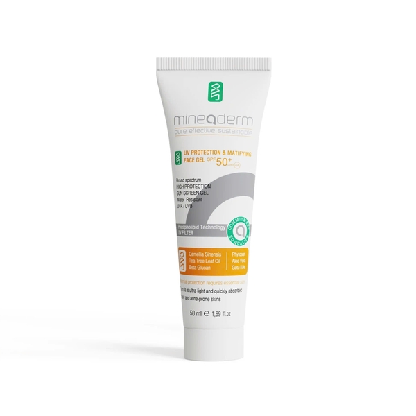 Mineaderm UV Protection & Matifying Face Gel SPF 50+ – Gel Chống Nắng Kiềm Dầu, Bảo Vệ Da Và Ngăn Ngừa Đốm Sắc Tố
