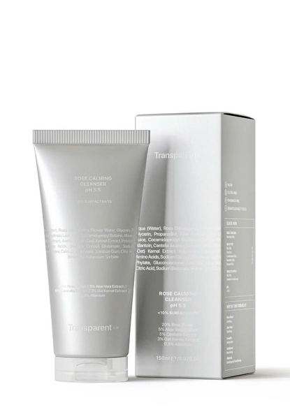 Transparent Lab Rose Calming Cleanser pH 5.5 – Sữa Rửa Mặt Dịu Nhẹ, Làm Sạch Sâu Và Cân Bằng Màng Ẩm Tự Nhiên Cho Da
