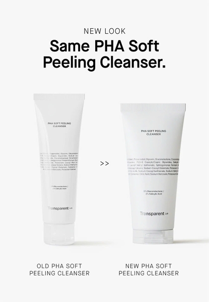 Transparent Lab PHA Soft Peeling Cleanser – Sữa Rửa Mặt Thanh Tẩy Tế Bào Chết Dịu Nhẹ, Làm Sạch Sâu Và Tinh Chỉnh Lỗ Chân Lông