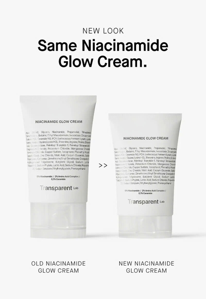 Transparent Niacinamide Glow Cream – Kem Dưỡng Dạng Gel Cấp Ẩm, Làm Đều Màu Da Và Tăng Cường Độ Rạng Rỡ